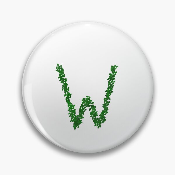Item preview, Botanical Letter W - Green Leaf Monogram Initial designed and sold by iampaulmorris.