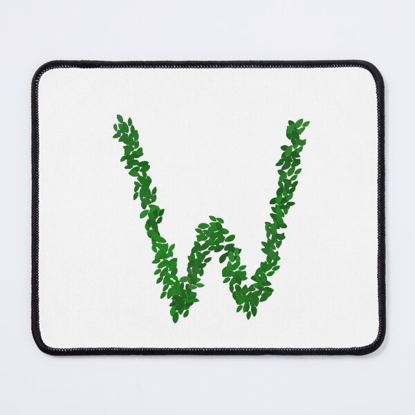 Item preview, Botanical Letter W - Green Leaf Monogram Initial designed and sold by iampaulmorris.