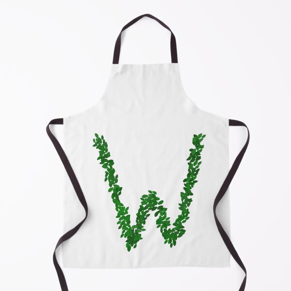 Item preview, Botanical Letter W - Green Leaf Monogram Initial designed and sold by iampaulmorris.