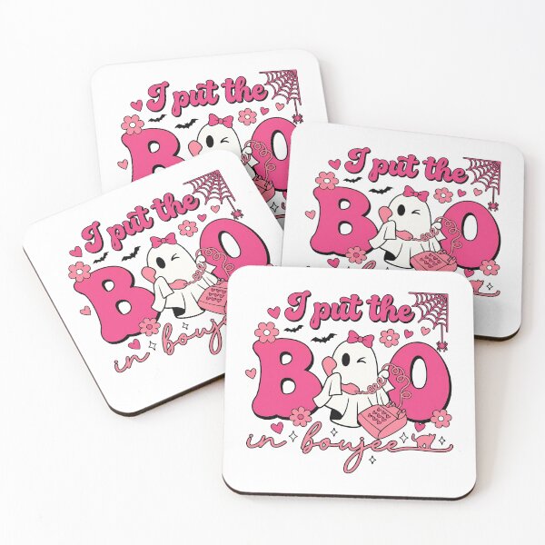 Item preview, I Put The Boo In Boujee Pink Halloween Ghost designed and sold by KroghDs.