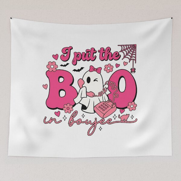 Item preview, I Put The Boo In Boujee Pink Halloween Ghost designed and sold by KroghDs.