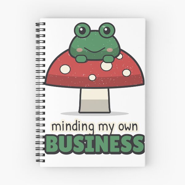 Item preview, Minding My Own Business - Frog on a Mushroom designed and sold by BooAndBloomCo.