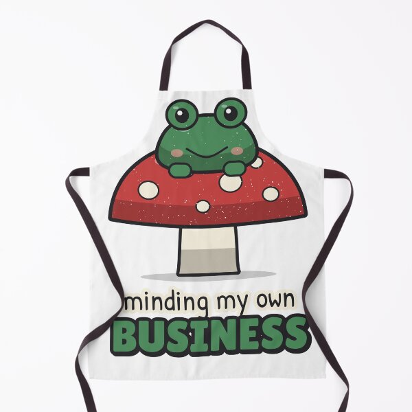 Item preview, Minding My Own Business - Frog on a Mushroom designed and sold by BooAndBloomCo.