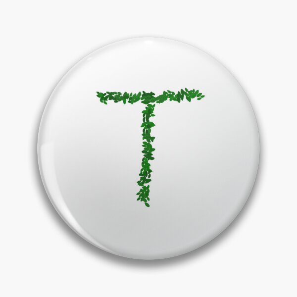 Item preview, Botanical Letter T - Green Leaf Monogram Initial designed and sold by iampaulmorris.