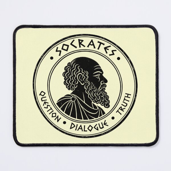 Item preview, Socrates Vintage Greek Philosophy Art — Question, Dialogue & Truth — Ancient Philosopher Emblem. designed and sold by SaraSumi.
