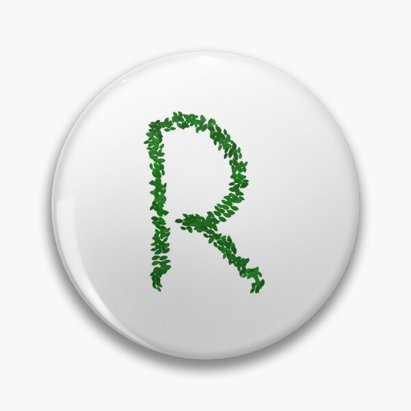 Item preview, Botanical Letter R - Green Leaf Monogram Initial designed and sold by iampaulmorris.