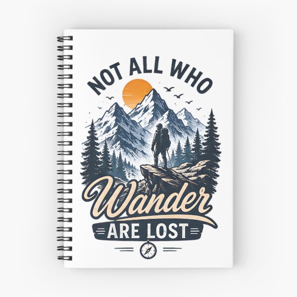 Item preview, Hiking Adventure Not All Who Wander Are Lost Mountain designed and sold by Pyt27.
