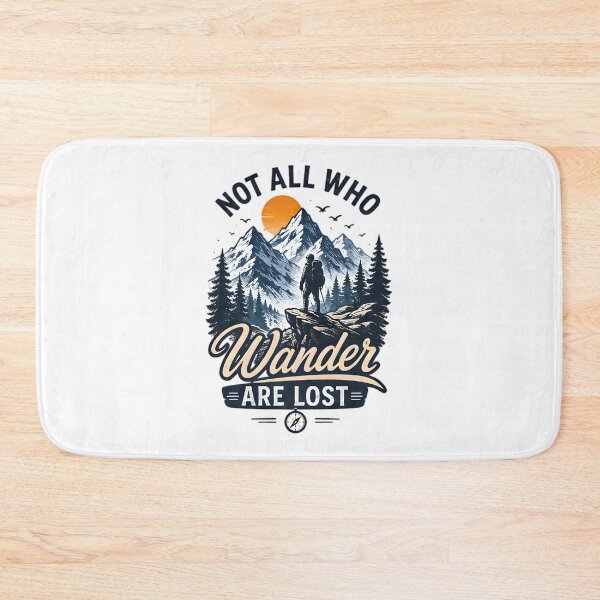 Item preview, Hiking Adventure Not All Who Wander Are Lost Mountain designed and sold by Pyt27.