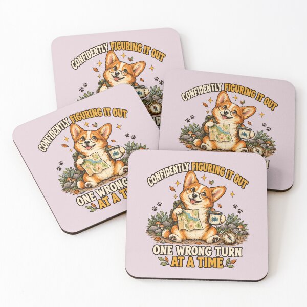 Item preview, Confidently Figuring It Out – Funny Corgi Adventure t-shirt designed and sold by NinaCreator.