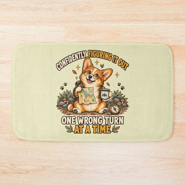 Item preview, Confidently Figuring It Out – Funny Corgi Adventure t-shirt designed and sold by NinaCreator.