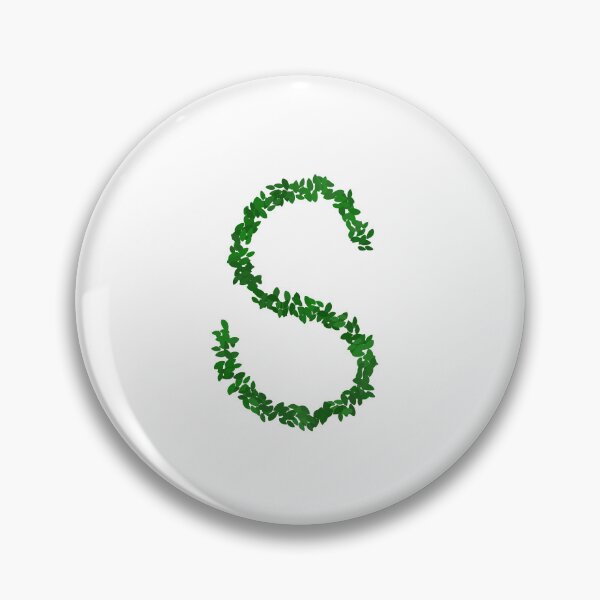 Item preview, Botanical Letter S - Green Leaf Monogram Initial designed and sold by iampaulmorris.