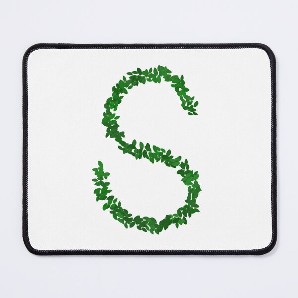 Item preview, Botanical Letter S - Green Leaf Monogram Initial designed and sold by iampaulmorris.