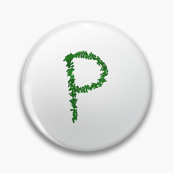 Item preview, Botanical Letter P - Green Leaf Monogram Initial designed and sold by iampaulmorris.