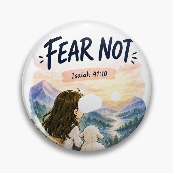 Item preview, Fear Not – Isaiah 41:10 Christian Faith Bible Verse Inspirational Watercolor Design designed and sold by lindalifepeace.