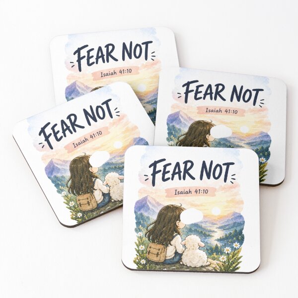 Item preview, Fear Not – Isaiah 41:10 Christian Faith Bible Verse Inspirational Watercolor Design designed and sold by lindalifepeace.