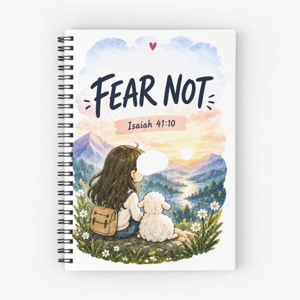 Item preview, Fear Not – Isaiah 41:10 Christian Faith Bible Verse Inspirational Watercolor Design designed and sold by lindalifepeace.