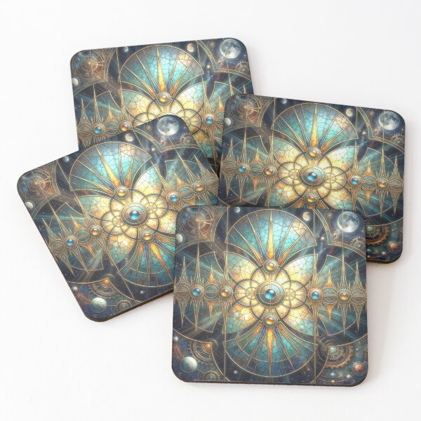 Item preview, Celestial Steampunk Astrolabe Mosaic designed and sold by Frackxion.