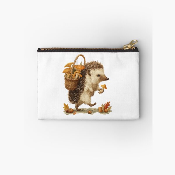 Item preview, Autumn Hedgehog Mushroom Forager designed and sold by Helenaphotoart.