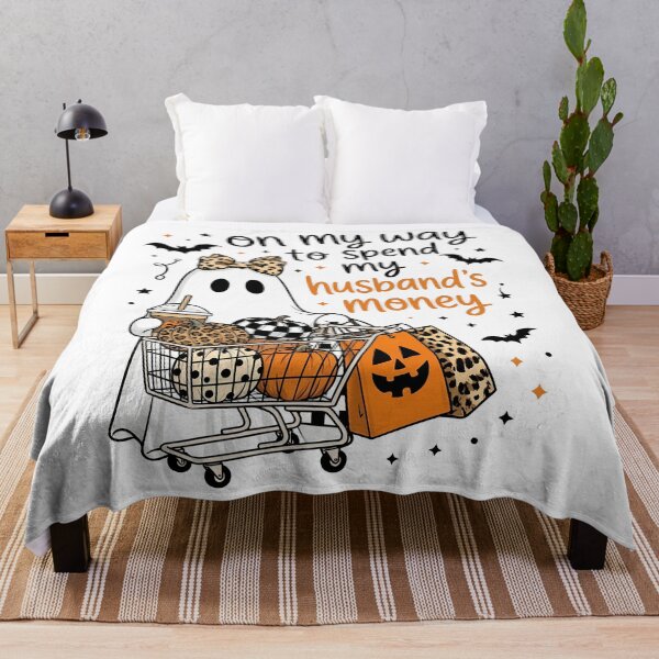 Item preview, Spend Husbands Money Halloween Shopping Ghost designed and sold by KroghDs.