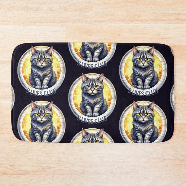 Item preview, The Club of Nine Lives, Grey Cat designed and sold by LiskoDesign.