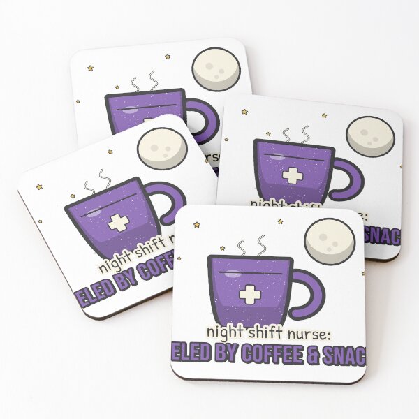 Item preview, Night Shift Nurse: Fueled by Coffee and Snacks designed and sold by BooAndBloomCo.