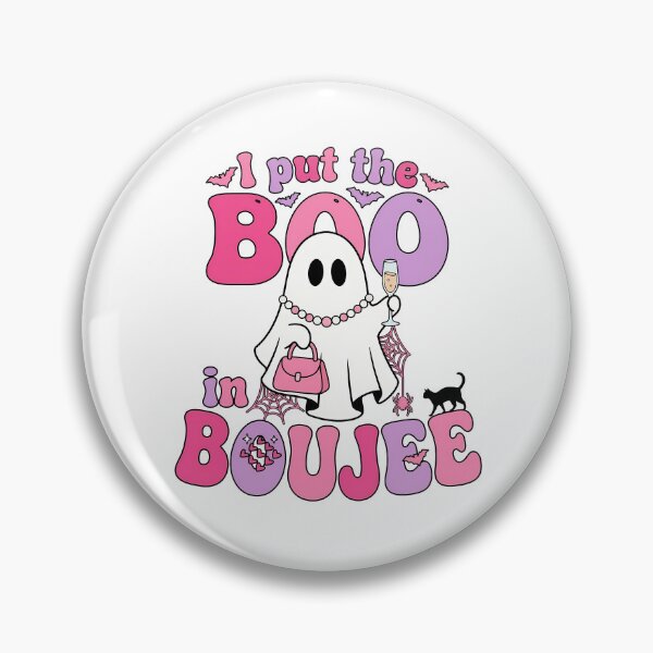 Item preview, I Put The Boo In Boujee Pink Halloween Ghost designed and sold by KroghDs.