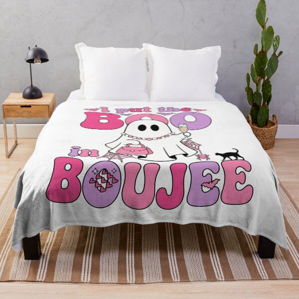 Item preview, I Put The Boo In Boujee Pink Halloween Ghost designed and sold by KroghDs.