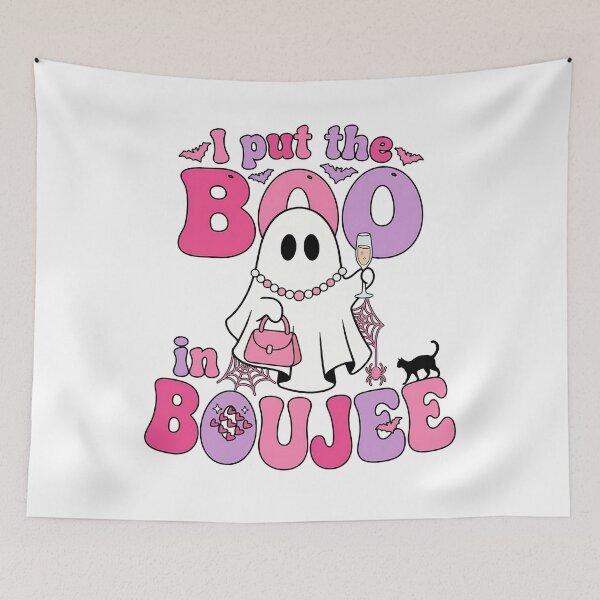 Item preview, I Put The Boo In Boujee Pink Halloween Ghost designed and sold by KroghDs.