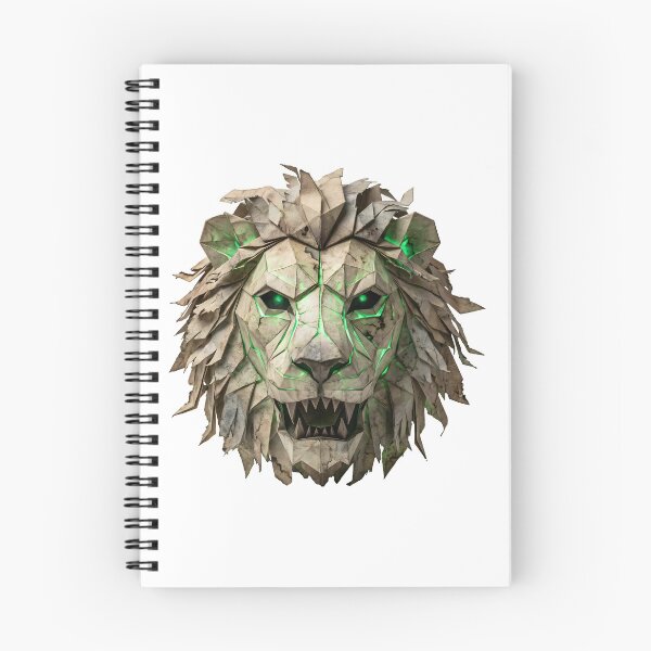 Item preview, Ancient Origami Lion - Spooky Geometric Halloween Art designed and sold by Marcu Ioachim.