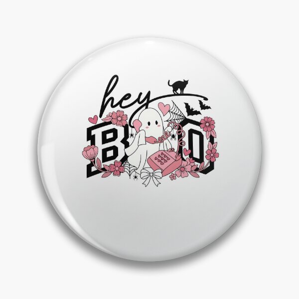 Item preview, Hey Boo Cute Retro Pink Halloween Ghost Kids designed and sold by KroghDs.