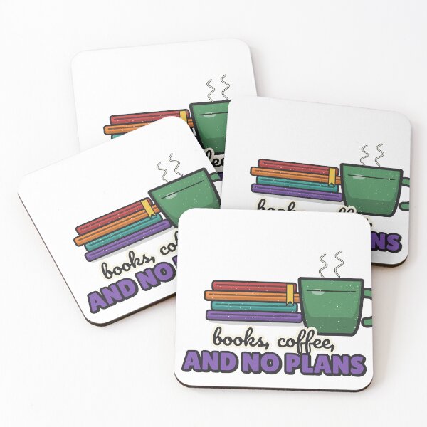 Item preview, Books, Coffee, and No Plans - Bookish Gift designed and sold by BooAndBloomCo.