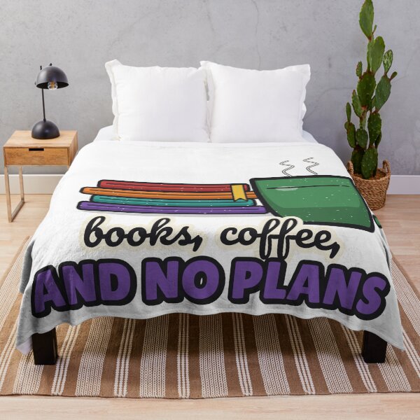 Item preview, Books, Coffee, and No Plans - Bookish Gift designed and sold by BooAndBloomCo.