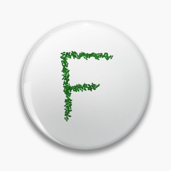 Item preview, Botanical Letter F - Green Leaf Monogram Initial designed and sold by iampaulmorris.