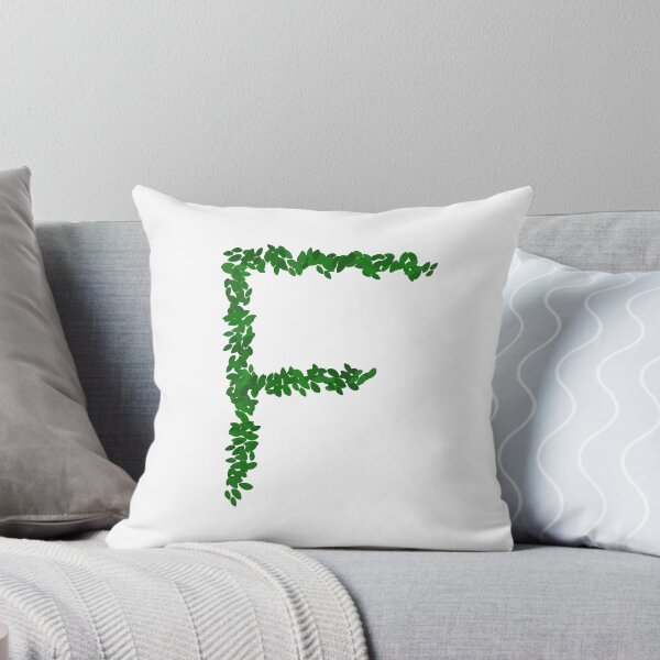 Item preview, Botanical Letter F - Green Leaf Monogram Initial designed and sold by iampaulmorris.
