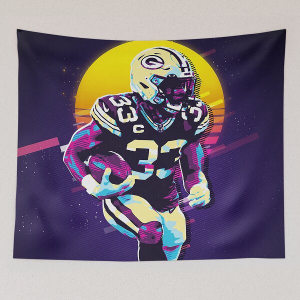 Item preview, Aaron Jones Retro Style Art designed and sold by daphnecperk.