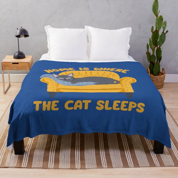 Item preview, Home is where the cat sleeps designed and sold by BigfeetLittlepaws.