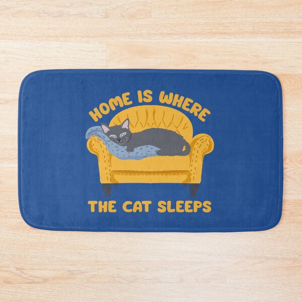 Item preview, Home is where the cat sleeps designed and sold by BigfeetLittlepaws.