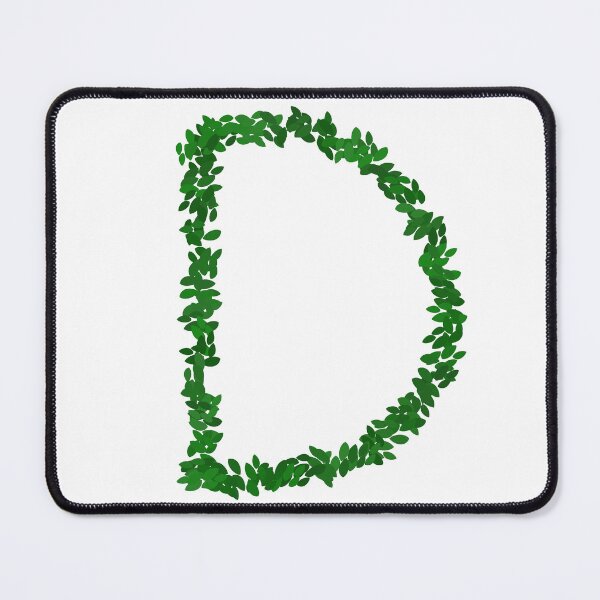Item preview, Botanical Letter D - Green Leaf Monogram Initial designed and sold by iampaulmorris.