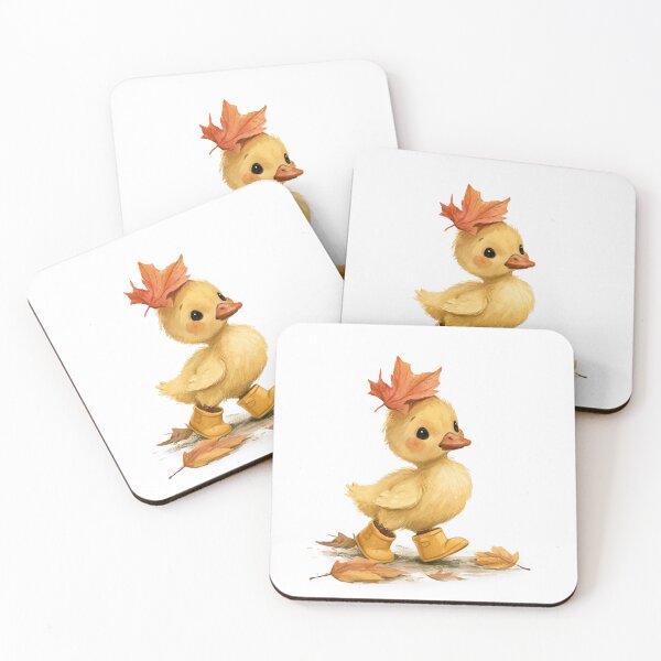 Item preview, Cute Duckling in Autumn Boots designed and sold by Helenaphotoart.