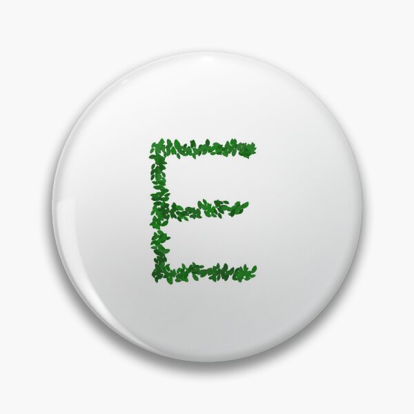 Item preview, Botanical Letter E - Green Leaf Monogram Initial designed and sold by iampaulmorris.