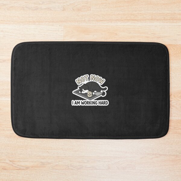 Item preview, Not Now I Am Working Hard Funny Lazy Cat Laptop designed and sold by eihabo.