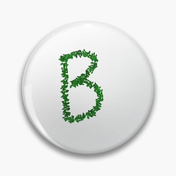 Item preview, Botanical Letter B - Green Leaf Monogram Initial designed and sold by iampaulmorris.