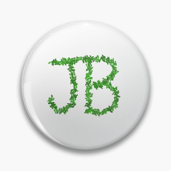 Item preview, Botanical Letters JB - Green Leaf Monogram Initials designed and sold by iampaulmorris.