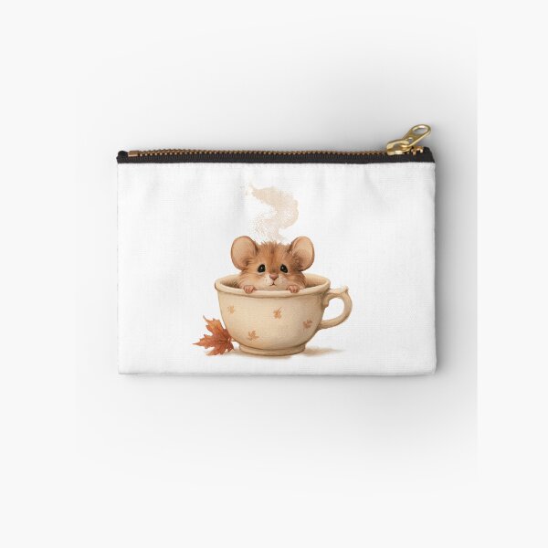 Item preview, Cozy Autumn Mouse in Coffee Cup designed and sold by Helenaphotoart.