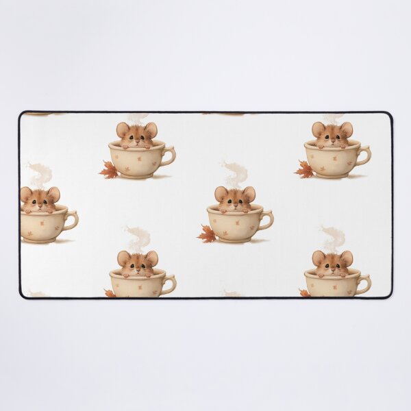 Item preview, Cozy Autumn Mouse in Coffee Cup designed and sold by Helenaphotoart.