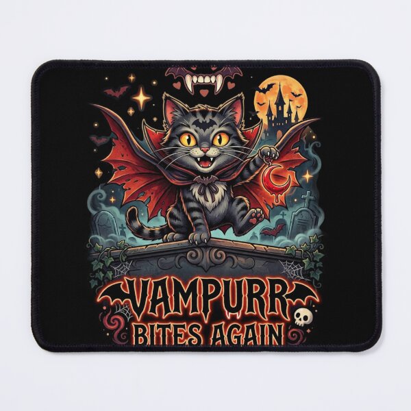 Item preview, Vampurr Bites Again Funny Cat designed and sold by Zbixu.