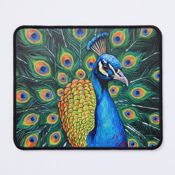 Item preview, Spirit of the Peacock – Colorful Wildlife Art designed and sold by black-canvas-fauna.