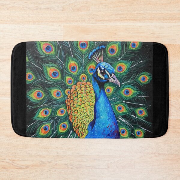 Item preview, Spirit of the Peacock – Colorful Wildlife Art designed and sold by black-canvas-fauna.