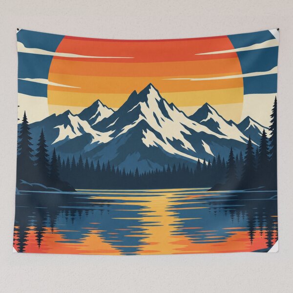 Item preview, Mountain Lake Sunset Adventure designed and sold by Punch-E415.