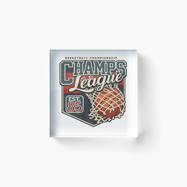 Item preview, Vintage Basketball Champs League Vintage Sports Crest Art designed and sold by DesignArtist.ia.